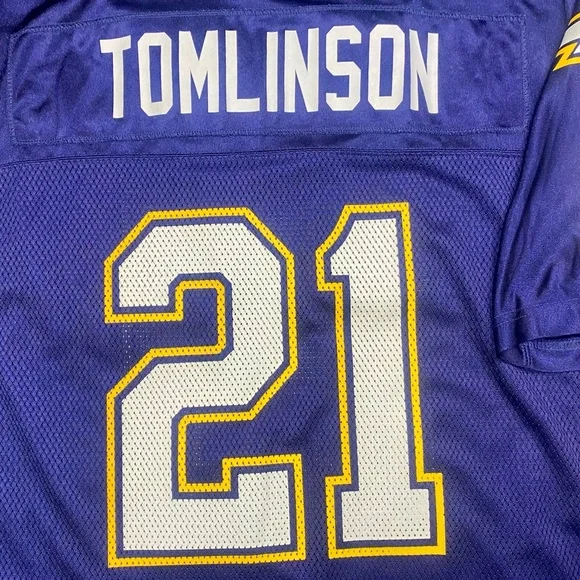 Reebok NFL Chargers Home Jersey // L Tomlinson 21 / Large - Picture 5 of 9